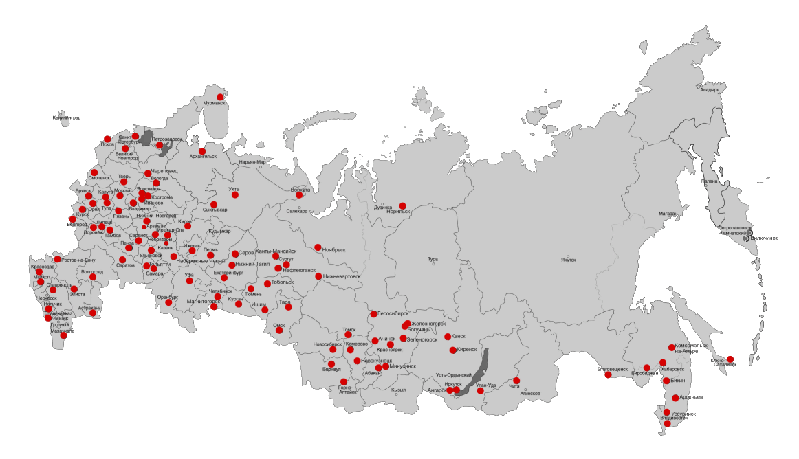 Отправляем двери по всей России и СНГ