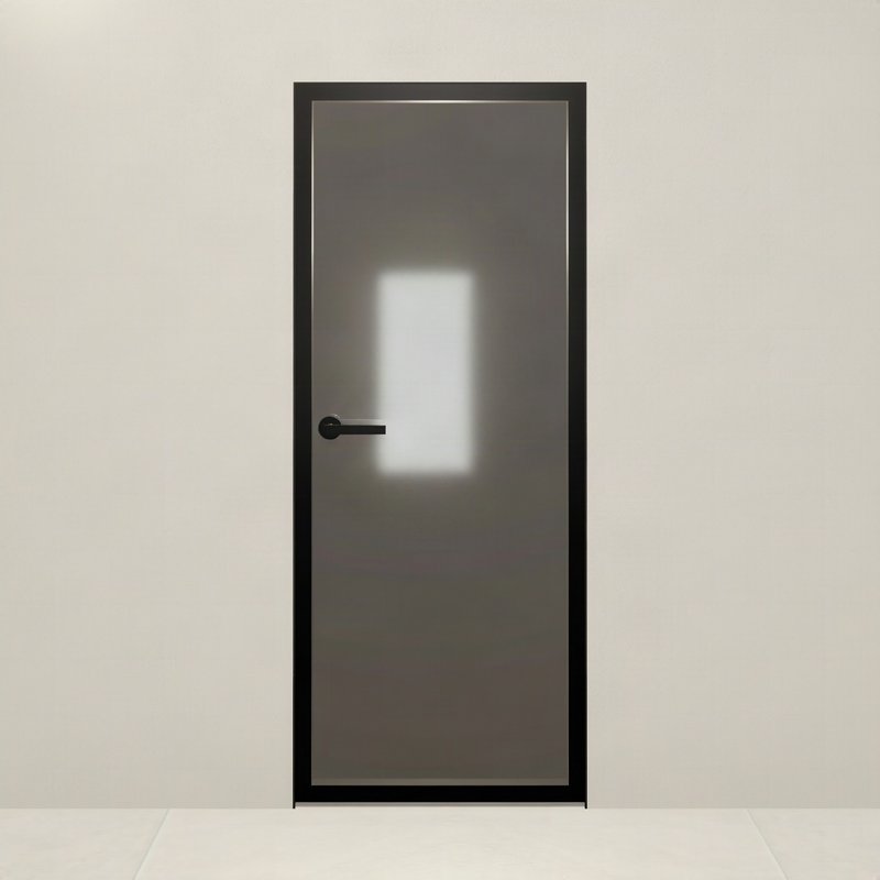 Алюминиевая дверь Pro — 3D-модель Invisible Doors, вид в стене