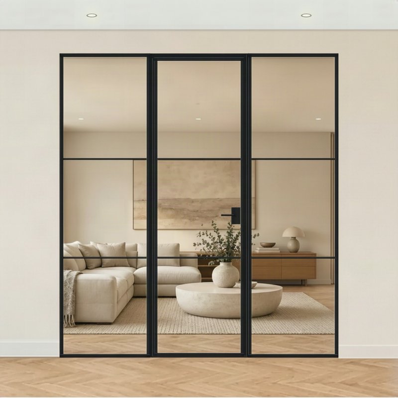 Стационарная перегородка с распашной дверью — 3D-модель Invisible Doors