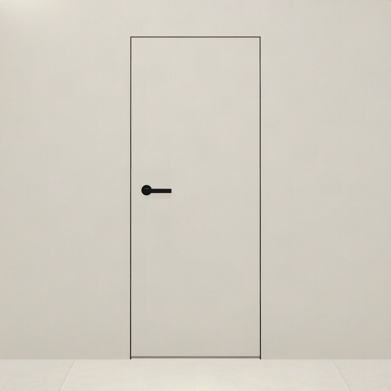 Противопожарная дверь — 3D-модель Invisible Doors, вид в стене